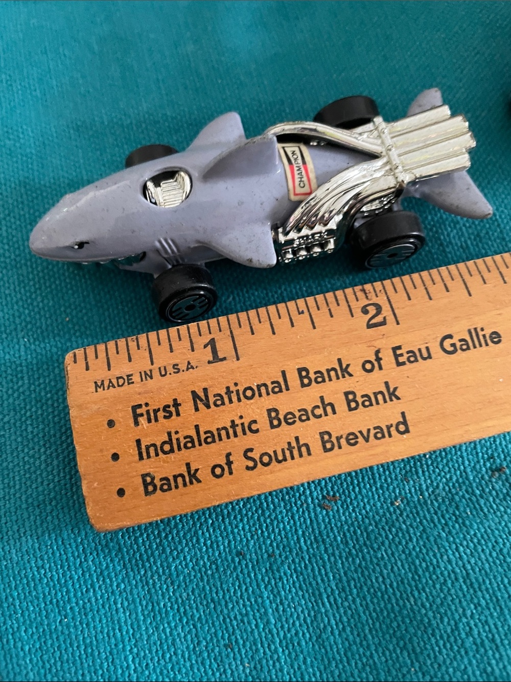 Shark-Shaped Toy Car - Light Gray